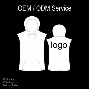 2025 nouveau gros hommes sans manches entraînement à capuche musculation Gym débardeur avec capuche - Product Image 6