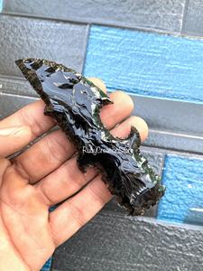 Couteau en obsidienne noire taillé à la main, lame sculptée en cristal de 3 à 6,5 pouces pour collectionneurs et usage rituel, couteau en pierre précieuse naturelle à exposer - Product Image 4