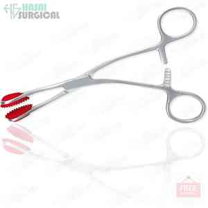 Meilleure qualité jeune langue pince chirurgicale OB gynécologie acier inoxydable manuel classe I utilisation hospitalière CE ISO approuvé Hasni - Product Image 3