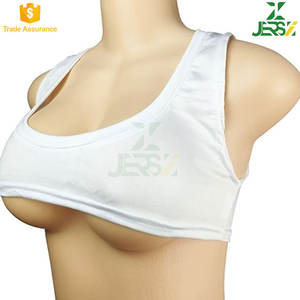 Débardeur de sport court pour femme, col rond, en polyester et coton tissé, respirant, sans couture, sexy, couleur unie, pour le yoga - Product Image 2