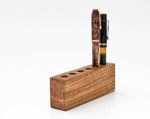 Eco-Friendly Polished Wooden <b>Pen</b> <b>Holder</b> <b>Desk</b> Organizer by Crescent Crafts - Product Image 2