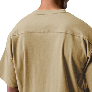 T-shirt en jersey 100% coton respirant, épais, à épaules tombantes, personnalisable avec impression de logo, sérigraphie, manches courtes - Product Image 5