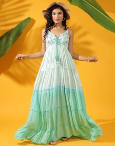 Robes décontractées en rayonne lurex pour femmes avec des styles d'impression décontractés lavables - Product Image 1