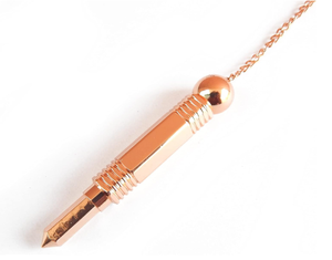 Péndulo de adivinación con forma de lápiz de diseño único de Metal de cobre para meditación Reiki y equilibrio de Chakra - Product Image 3