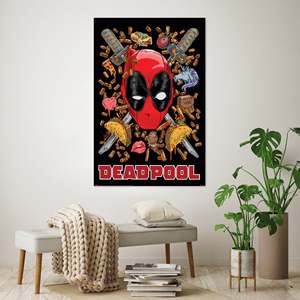 Marvel for Deadpool Chimichanga <b>Poster</b> Modern Design Style Paper Material for Wall Usage - Product Image 3