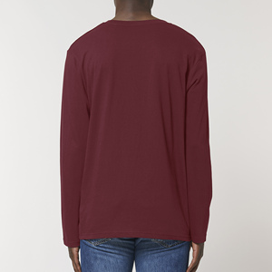 T-shirt pour hommes de haute qualité des fabricants du Bangladesh, col rond, manches longues, logo personnalisable, service OEM direct de l'usine - Product Image 4