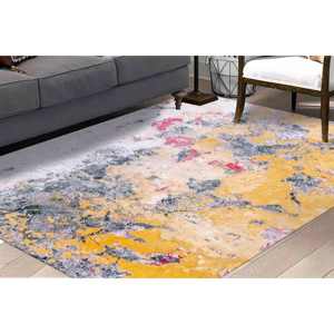 Tapis imprimé motif plâtre ancien, design moderne pour la décoration intérieure, tapis doux non tissé - Product Image 1