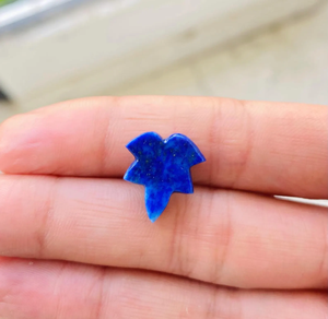 Precio de fábrica Natural lapislázuli hoja tallada 15x13 MM piedras preciosas sueltas joyería hacer cuentas curativas - Product Image 2