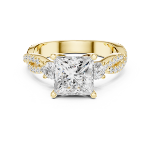 Aria 14K Gold Diamond Love Ring para celebración de aniversario - Product Image 6