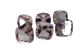 100% Color Rosa Natural morganita corte facetado forma de cojín Calidad exclusiva corte a mano piedra preciosa suelta Natural Rosa morganita OEM - Product Image 2