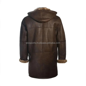 2025 OEM Genuine Brown Men's Wholesale Price 100% High Quality <b>Waterproof</b> Eco-Friendly Breathable Hooded Heated <b>Winter</b> <b>Coats</b> - Product Image 2