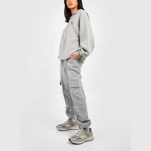 OEM vente en gros pull-over ajusté en molleton de coton pour femmes survêtement à capuche survêtement pour le printemps - Product Image 2