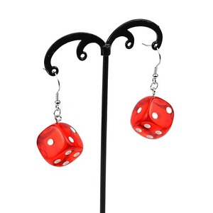 Nouveau style de boucles d'oreilles en résine en forme de coeur de designer fait maison pour femmes et filles Collection d'articles d'artisanat Javed de luxe - Product Image 1