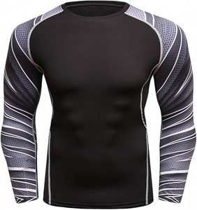 Custom BJJ Rashguard Compression <b>Shirt</b> OEM MMA Training Wear Anti-Bacterial Lightweight Material Option - Product Image 3