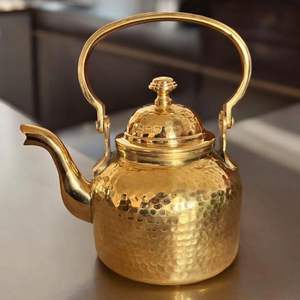 Stainless Steel Eco-Friendly Gold Plated Tea Serving <b>Teapot</b> for Home Hotel & Restaurant Use - Product Image 1