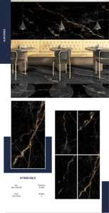 Carreaux de sol et de mur en porcelaine de luxe modernes de qualité supérieure 600X1200MM Collection haute brillance Ultra brillant Villa Centre commercial Salle de bain - Product Image 6