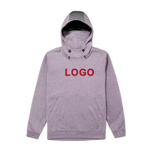 Sudadera con Capucha Gris para Hombre, Corte Regular, Algodón French Terry, Logotipo Estampado en la Parte Delantera, Ropa Casual de Otoño - Product Image 2
