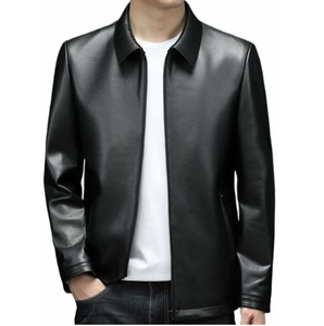 Fabricantes de chaquetas de cuero de diseño personalizado Chaquetas de cuero de moda hechas a medida para hombres transpirables - Product Image 3