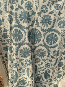 Hand Stitched Suzani <b>Quilt</b> Blanket – Bohemian Embroidered Bedding, Decorative Bed <b>Throw</b>, Artisan Made Home Décor Piece - Product Image 2