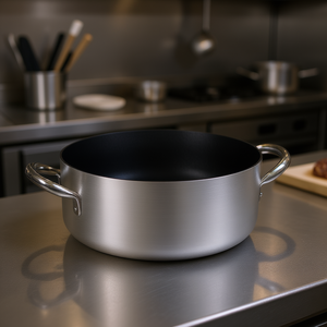 SERIE PROFESIONAL 2000 Cacerola de Aluminio Antiadherente Negra Aluminizada de 24 cm, Modelo Ballarini 2016 para Cocina Profesional - Product Image 3