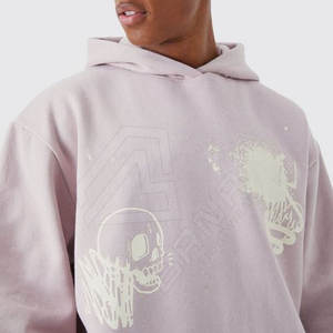 Conjuntos Reversibles Ligeros de Algodón 100% Ecológico y Transpirable para Hombre, Tallas Grandes, Sudadera con Capucha y Pantalones Casuales de Verano - Product Image 5