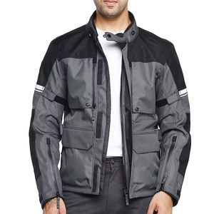 Nouveauté Veste en cuir de moto en textile noir imperméable respirante pour hommes, veste de motocross de qualité supérieure - Product Image 1