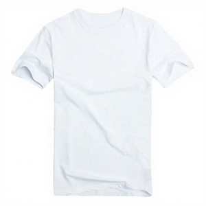 Camiseta Casual de Manga Corta para Hombre, Blanca, 100% Algodón, Cuello Redondo, Corte Regular, Tejido Jersey, Transpirable, 150g, Ecológica, de Secado Rápido - Product Image 1