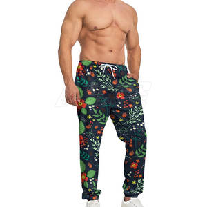 Pantalon de survêtement en toile taille haute pour hommes personnalisé en gros vêtements de rue décontractés Service OEM technique de sublimation de coton vente en ligne - Product Image 5