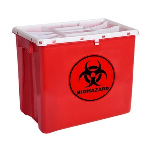 Autocollant d'avertissement de risque biologique rond signe de sécurité étiquette adhésive protégée contre les UV 5.5x5.5 pouces autocollant étanche Durable pour un usage multiple - Product Image 3