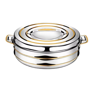 Ensemble de casseroles en acier inoxydable de qualité durable avec couvercle anti-fuite du grossiste indien - Product Image 1