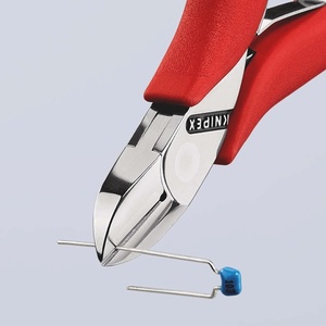 Electronic Side <b>Cutters</b> 115 Mm Beveled <b>Edge</b> Mirror-Polished Plastic Coating by for KNIPEX - Product Image 6