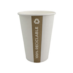 Proveedor genuino que vende 100% vasos de papel reciclables de 210 ml con Polietilen interno para servir bebidas frías y calientes - Product Image 1