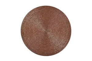 Antique Rose <b>Gold</b> Beaded Glass Placemat Lead-Free Heat Resistant Decorative Mats & Pads for Center <b>Table</b> or <b>Side</b> Inclusions - Product Image 4