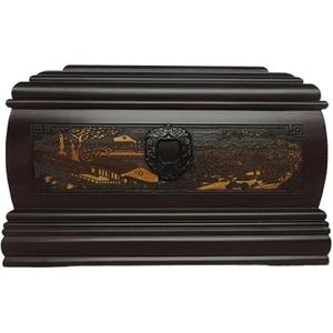 Solid <b>Wood</b> Luxury Funeral Memorial Cremation <b>Urns</b> <b>for</b> Human <b>Ashes</b> Decorative <b>Urns</b> Box and Casket Burial <b>Urn</b> <b>for</b> Adults - Product Image 2