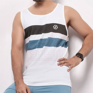 Débardeur tricoté décontracté pour homme, couleur personnalisée, haute qualité, vente en gros - Écologique, respirant, séchage rapide, vêtements de sport et fitness personnalisés - Product Image 1