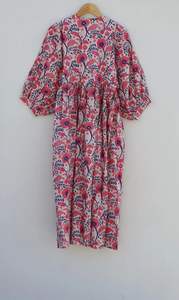 Robe midi décontractée à imprimé floral col profond avec ficelle plus proche silhouette ample mini robe taille naturelle pour l'été - Product Image 5