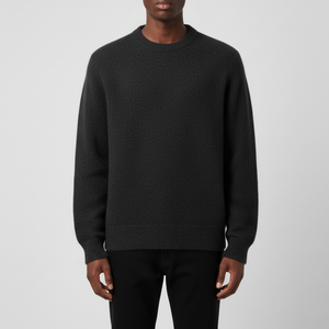 Suéter de Punto de Mohair Esponjoso, Cuello Redondo, Corte Holgado, de Primera Calidad, Hecho a Medida, Suéter Moderno - Product Image 1