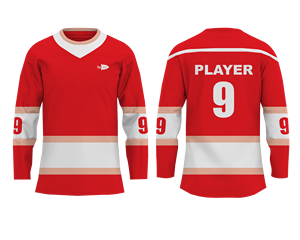 Maillot de hockey à sublimation en maille personnalisé avec logo d'équipe personnalisé et design 100% polyester à séchage rapide et respirant Service OEM pour adultes - Product Image 4