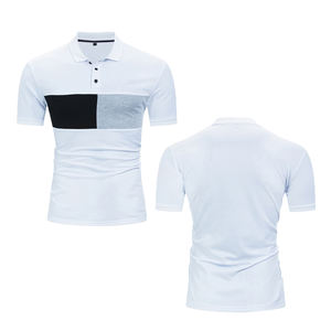 Polo de hombre de algodón 100% al por mayor, camiseta pesada de gran tamaño de alta calidad con estampado bordado personalizado - Product Image 1