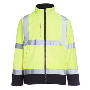 เสื้อแจ็คเก็ตนิรภัยแบบซอฟต์เชลล์สะท้อนแสง มองเห็นได้ชัดเจน กันน้ำ - Product Image 3