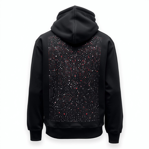 เสื้อฮู้ดปักลายเพชรสำหรับฤดูหนาว ผ้าโพลีเอสเตอร์/ไนลอนเนื้อฟลีซ พร้อมบริการรับผลิตแบบ OEM/ODM และติดฉลากสินค้าส่วนตัว - Product Image 6