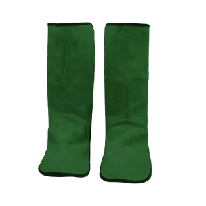 Top Selling Custom Logo Cowhide <b>Split</b> Leather Long Welding Spats <b>Shoes</b> Flame Resistant Coverall Safety Welder Foot Protection - Product Image 6