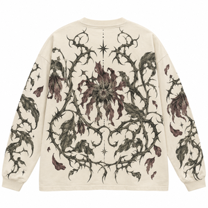 Camiseta de Manga Larga Oversize para Hombre, Estilo Industrial, Algodón Grueso, Diseño Gráfico, Impresión DTG Personalizada, Fabricante OEM - Product Image 4