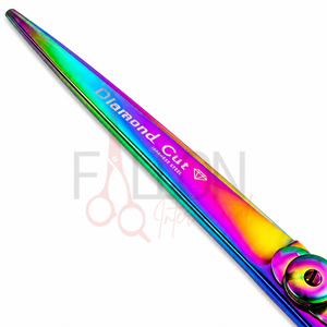 กรรไกรตัดผมทรงโค้งรุ่น Rainbow Ergonomic สำหรับมืออาชีพ ผลิตจากสแตนเลส เหมาะสำหรับร้านตัดผม  รับสกรีนโลโก้ กรรไกรทำผม - Product Image 3