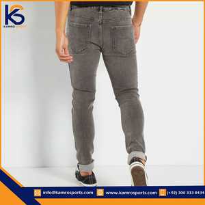 Offre Spéciale logo personnalisé imprimé pour hommes pantalon en jean style décontracté dernière conception de pantalon en jean streetwear pour hommes - Product Image 3