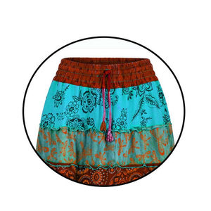 กระโปรงแมกซี่เอวสูงสำหรับผู้หญิงกระโปรงเทนนิสสีทึบ100% โพลีเอสเตอร์ลำลองเป็นมิตรต่อสิ่งแวดล้อม - Product Image 3