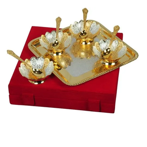 Juego de 3 cuencos para helado de acero inoxidable y cobre para restaurantes de Hotel en casa, vajilla clásica de latón para helado - Product Image 5