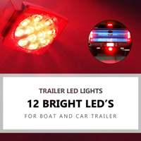 Kit d'éclairage de remorque universel Vypart LED IP68 étanche 12V avec faisceau de câblage, état neuf, feux arrière rouges pour remorque