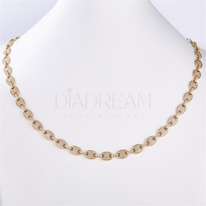 Classique Hip Hop Style Puffed Collier Chaîne Personnalisé 925 Sterling Silver Moissanite Glacé Diamant Personnalisé Bijoux - Product Image 1
