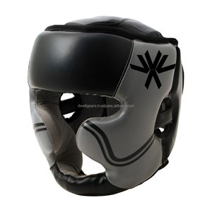 Casque de boxe Dwelt Gear Classic à lacets, logo personnalisé, équipement professionnel pour le sparring - Product Image 4